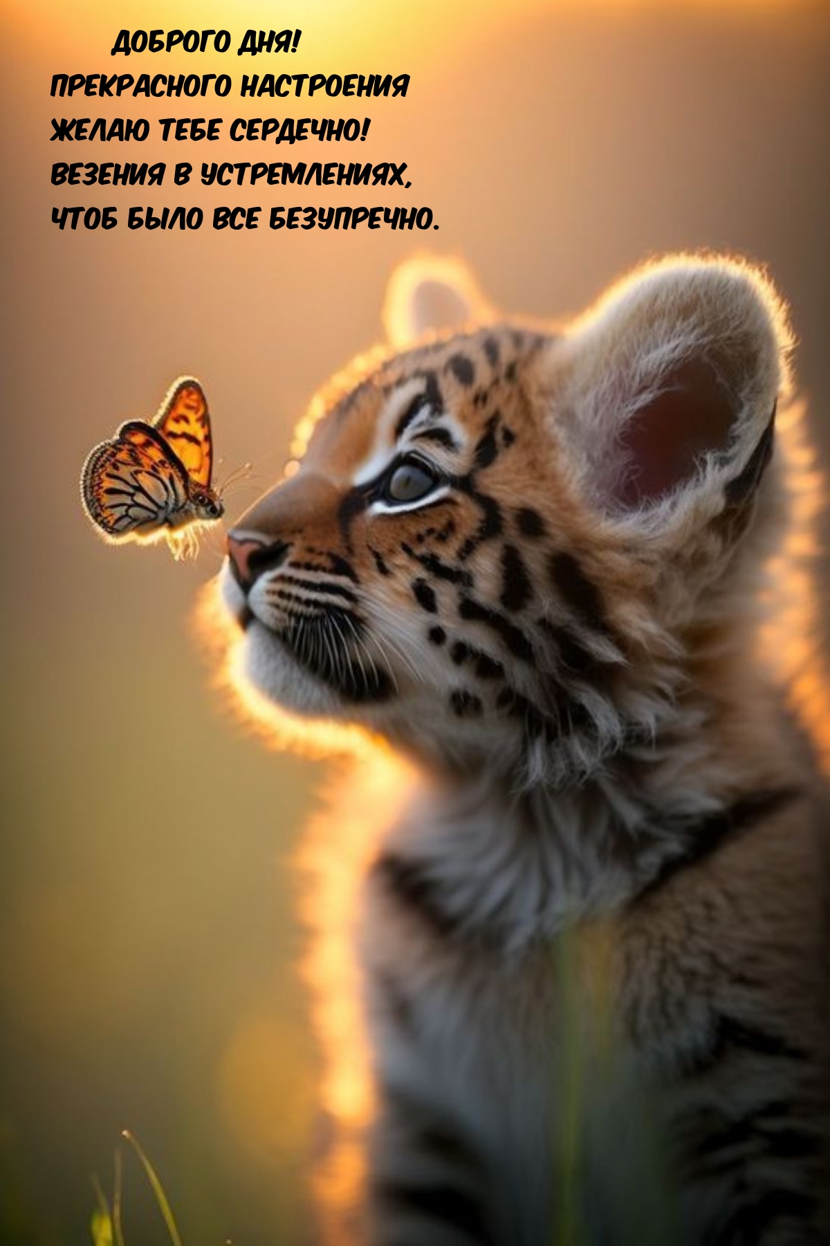 Доброго дня! Прекрасного настроения желаю тебе сердечно!