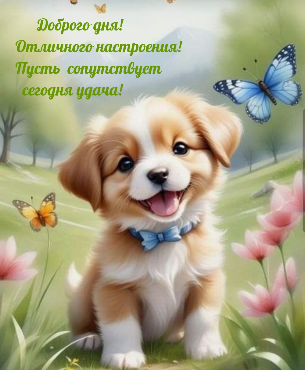 Доброго дня! Отличного настроения! Пусть сопутствует сегодня удача!