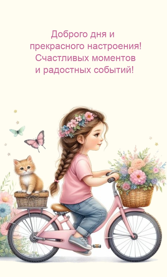 Доброго дня и прекрасного настроения! Счастливых моментов 