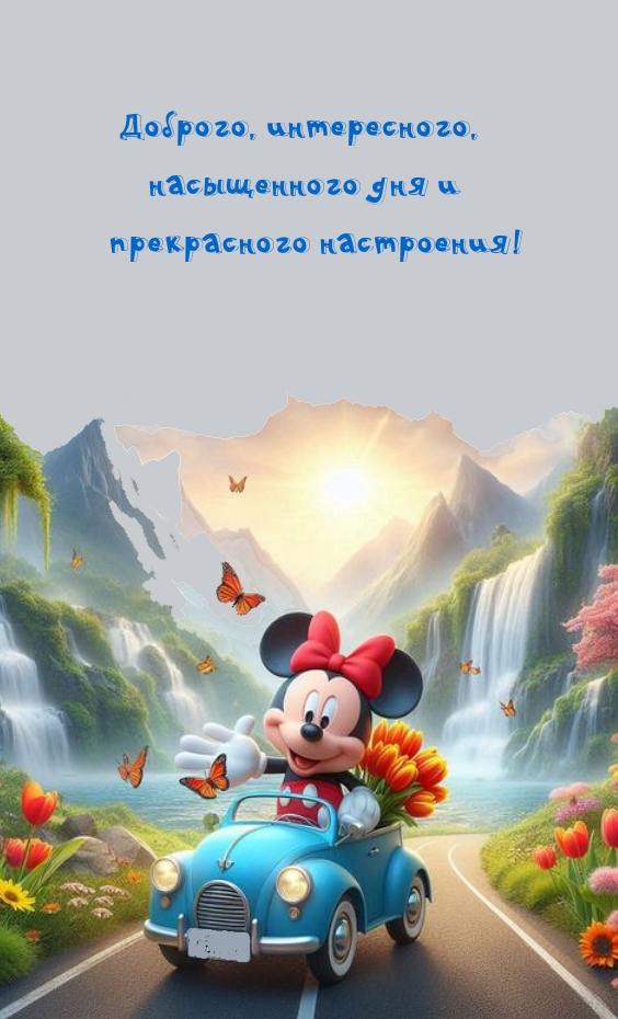 Доброго, интересного, насыщенного дня и прекрасного настроения!