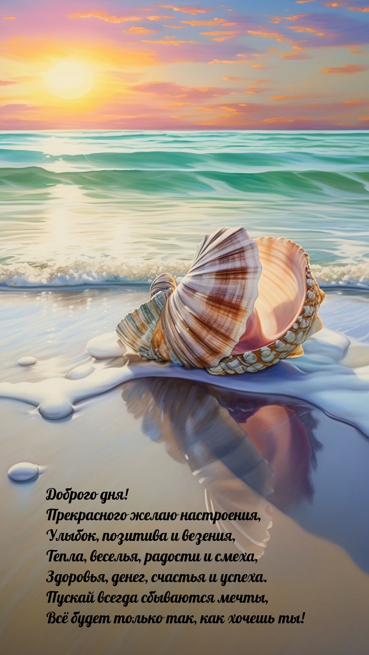 Доброго дня! Прекрасного желаю настроения, улыбок, позитива 