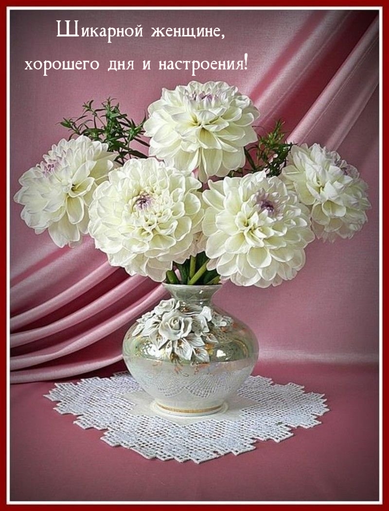 Шикарной женщине, хорошего дня и настроения!