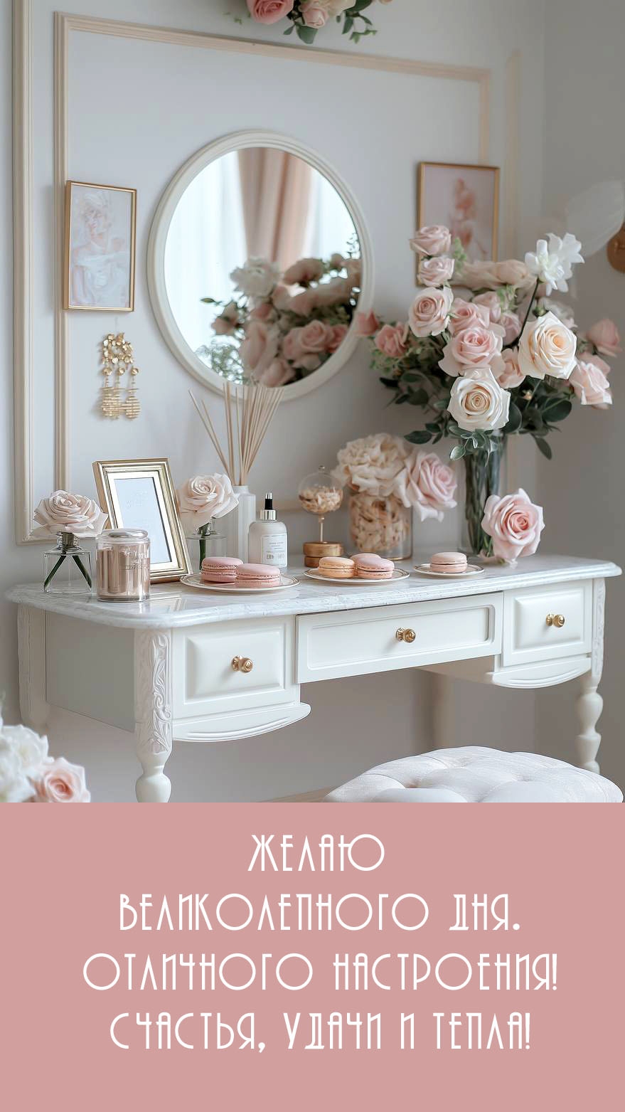 Желаю великолепного дня. Отличного настроения!