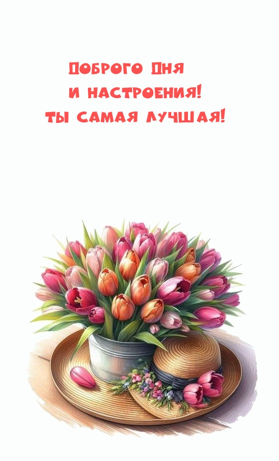 Доброго дня и настроения! Ты самая лучшая!