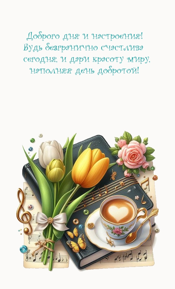 Доброго дня и настроения! Будь безгранично счастлива