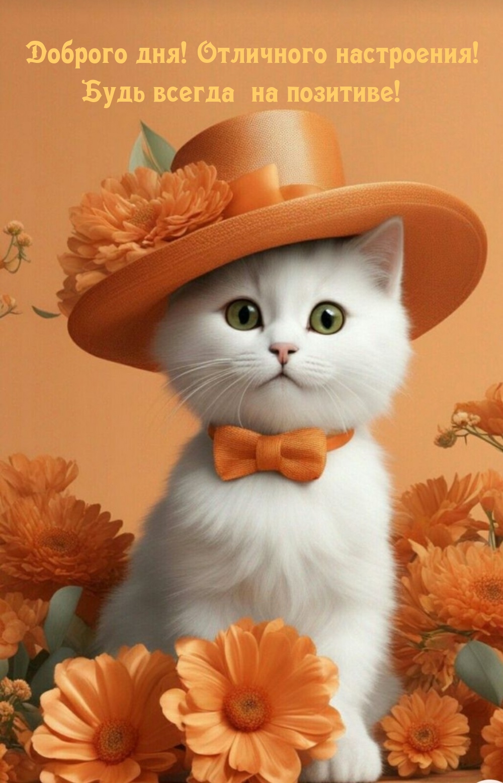 Доброго дня! Отличного настроения! Будь всегда  на позитиве!