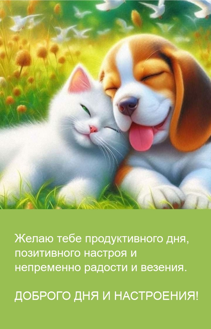 Желаю тебе продуктивного дня, позитивного настроя