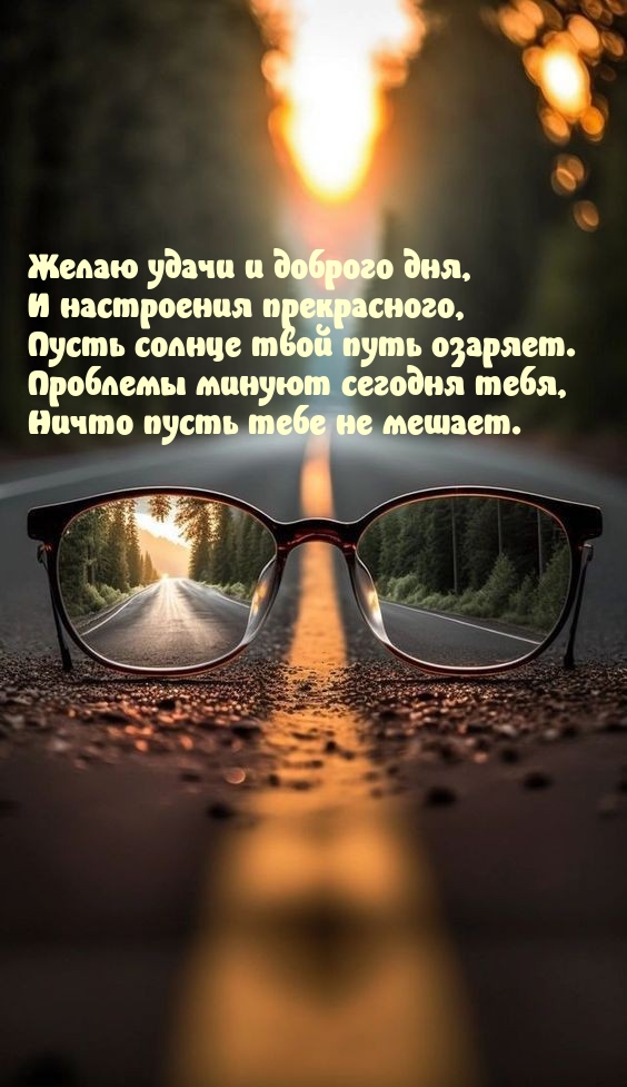 Желаю удачи и доброго дня, и настроения прекрасного