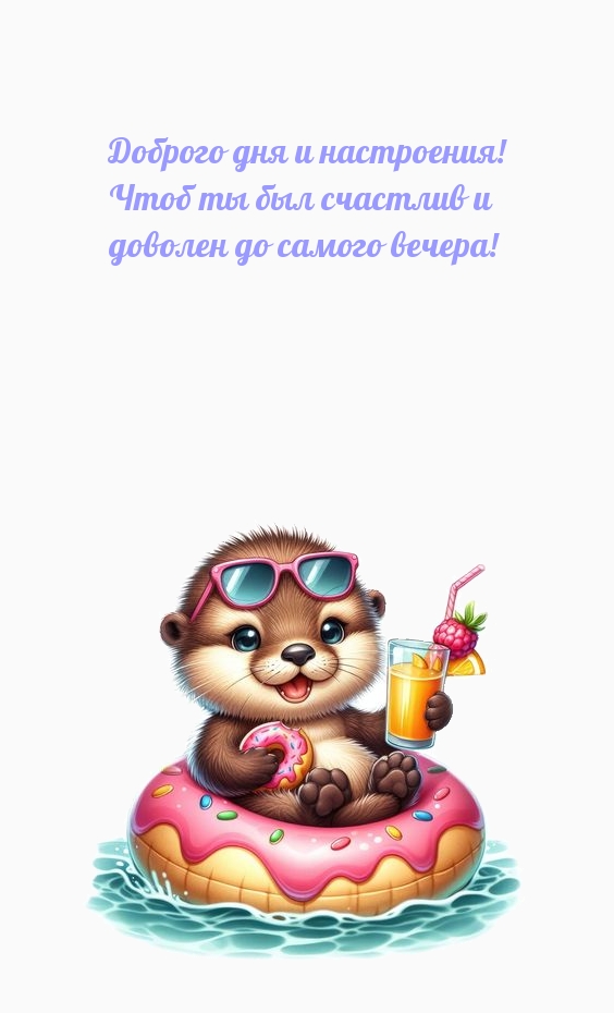 Доброго дня и настроения! Чтоб ты был счастлив 