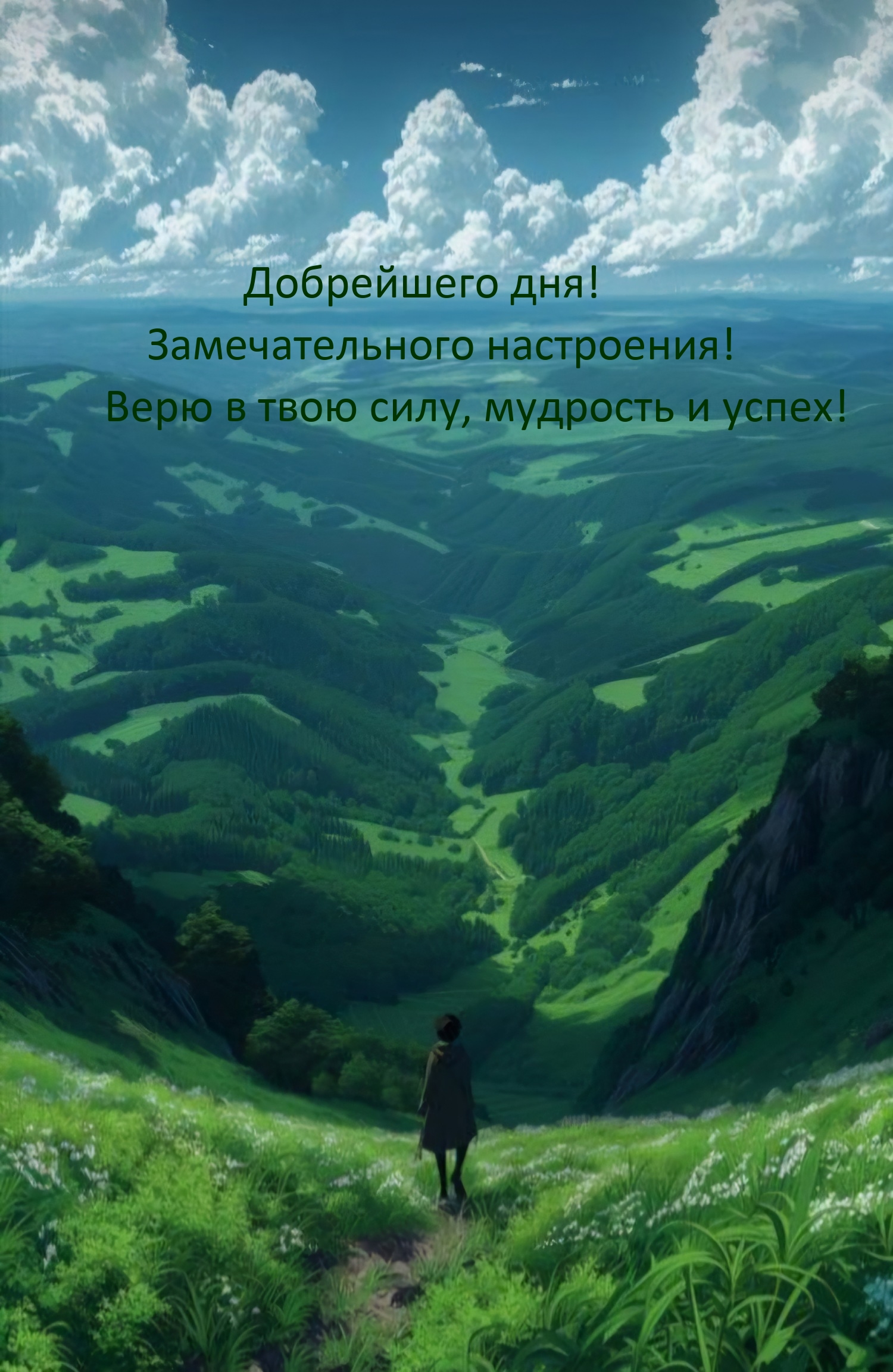 Добрейшего дня! Замечательного настроения! Верю в твою силу