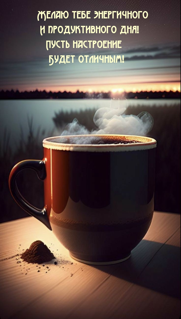 Желаю тебе энергичного и продуктивного дня! 
