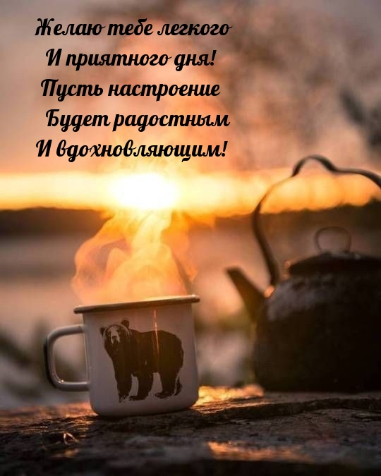 Желаю легкого и приятного дня! Пусть настроение будет радостным 
