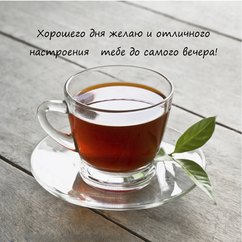 Хорошего дня желаю и отличного настроения тебе до самого вечера!