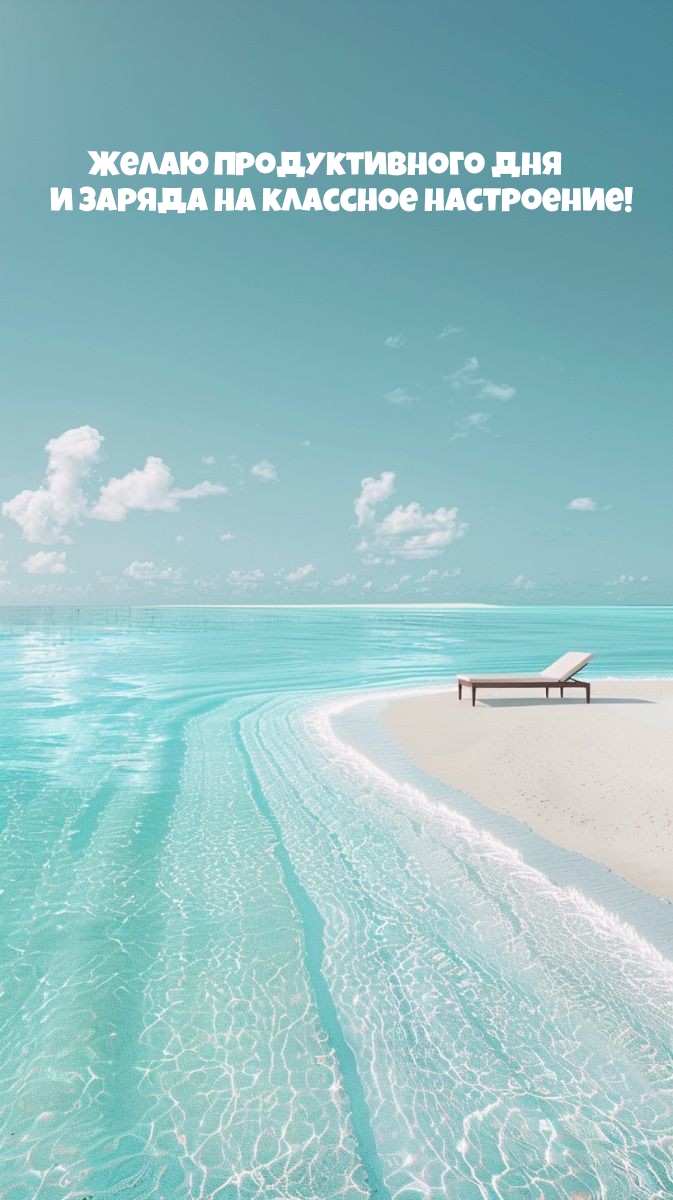 Желаю продуктивного дня и заряда на классное настроение!