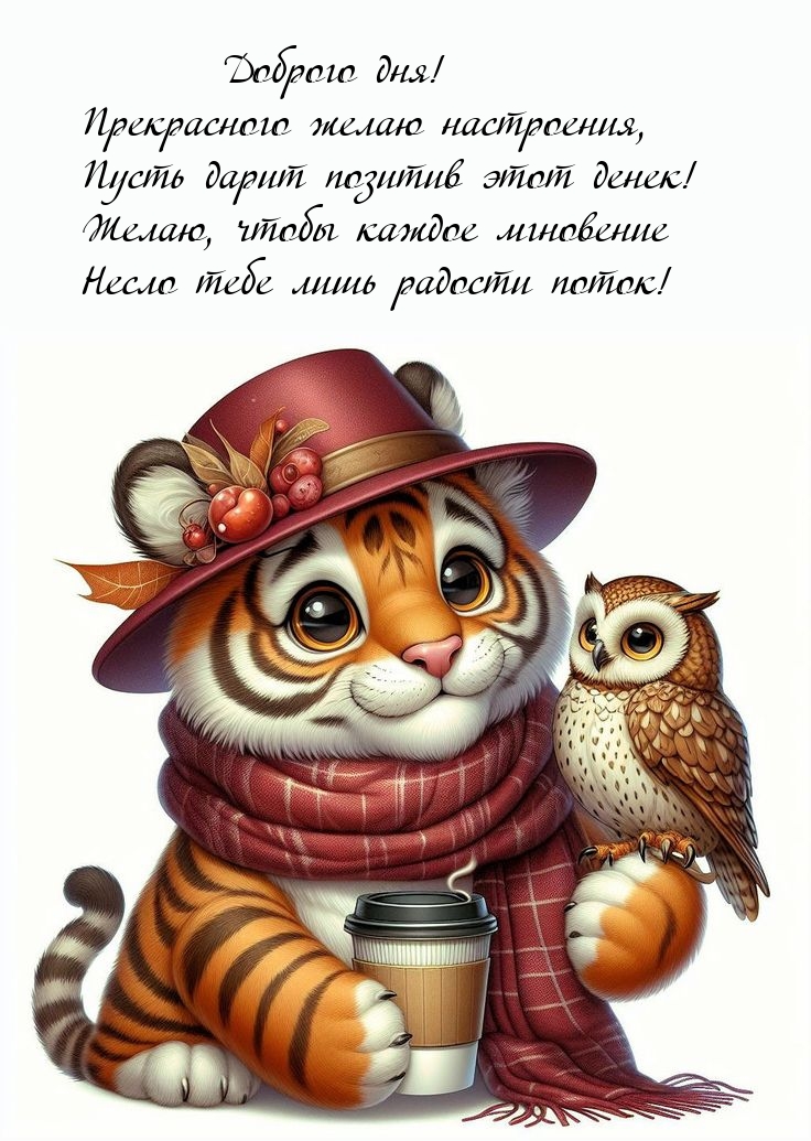 Доброго дня! Прекрасного желаю настроения