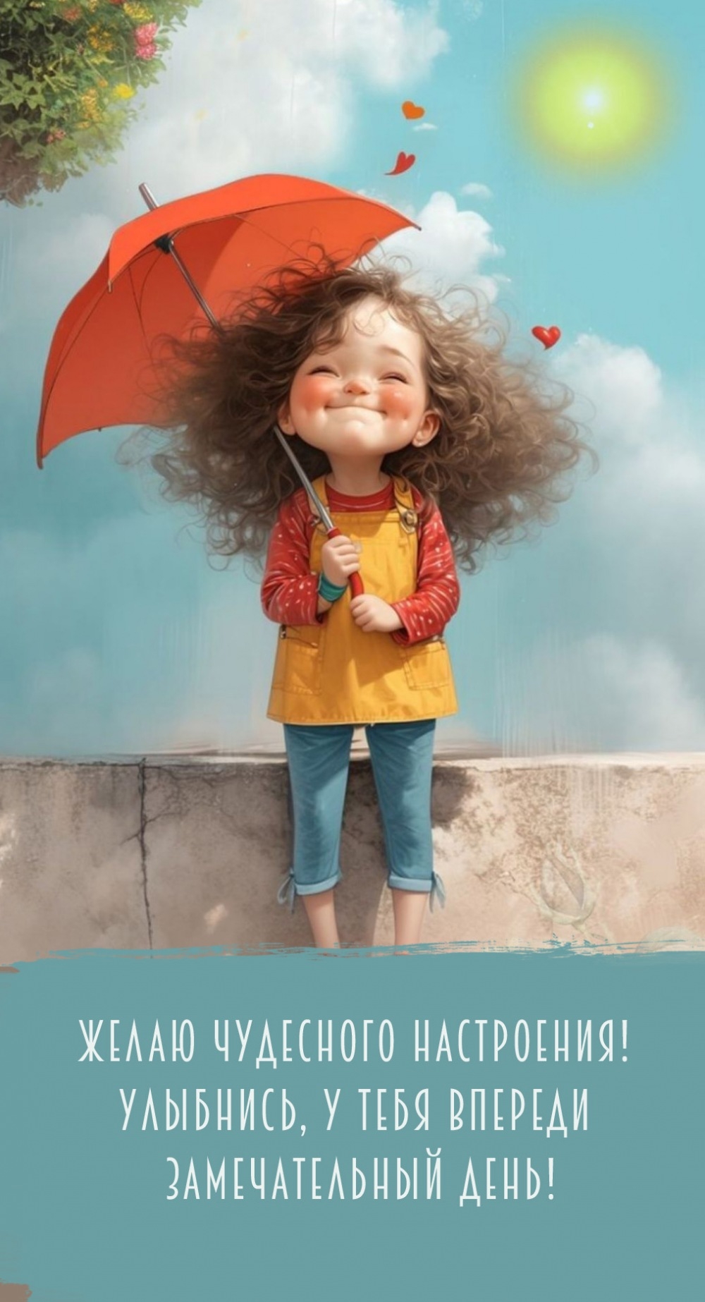 Улыбнись, у тебя впереди замечательный день!