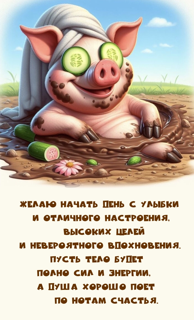 Желаю начать день с улыбки и отличного настроения