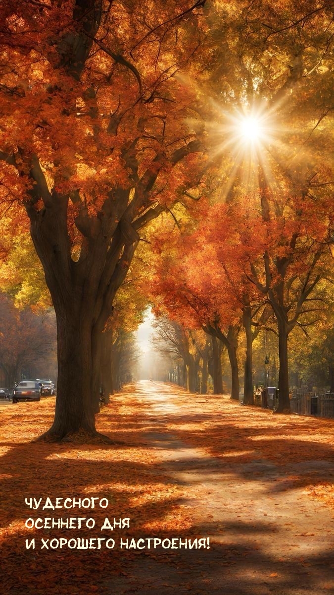 Чудесного осеннего дня и хорошего настроения!