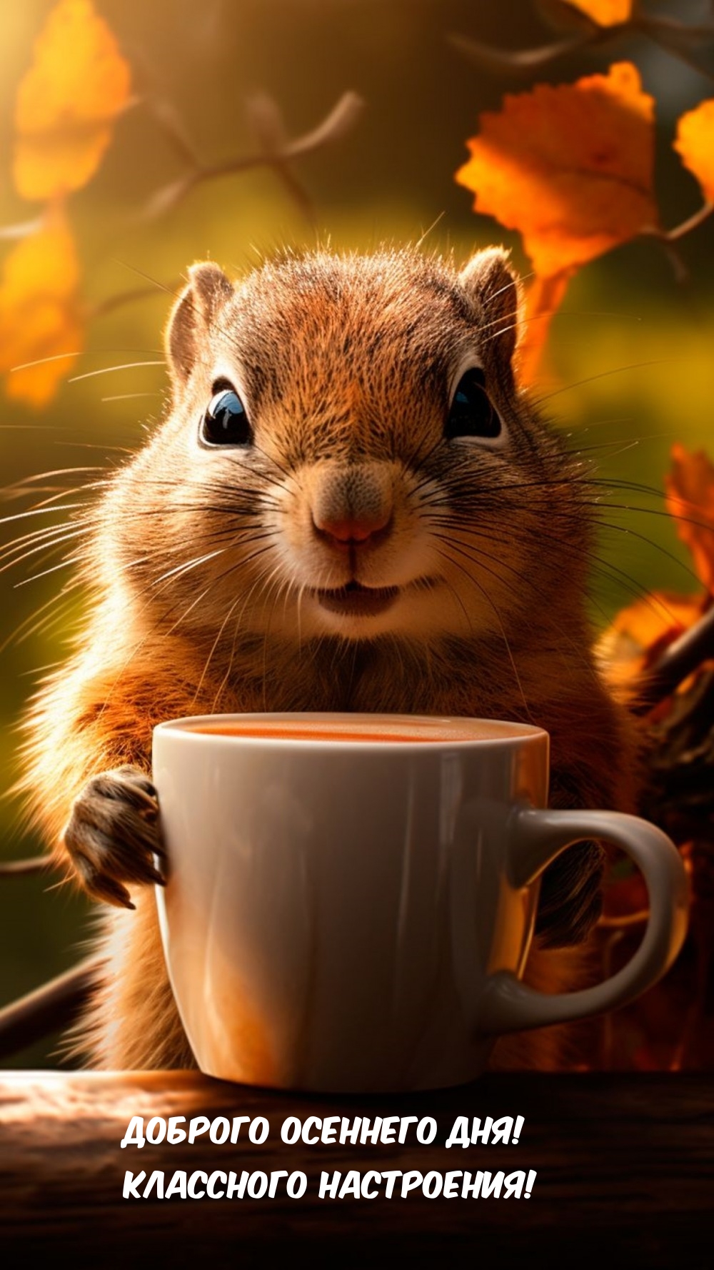 Доброго осеннего дня! Классного настроения!