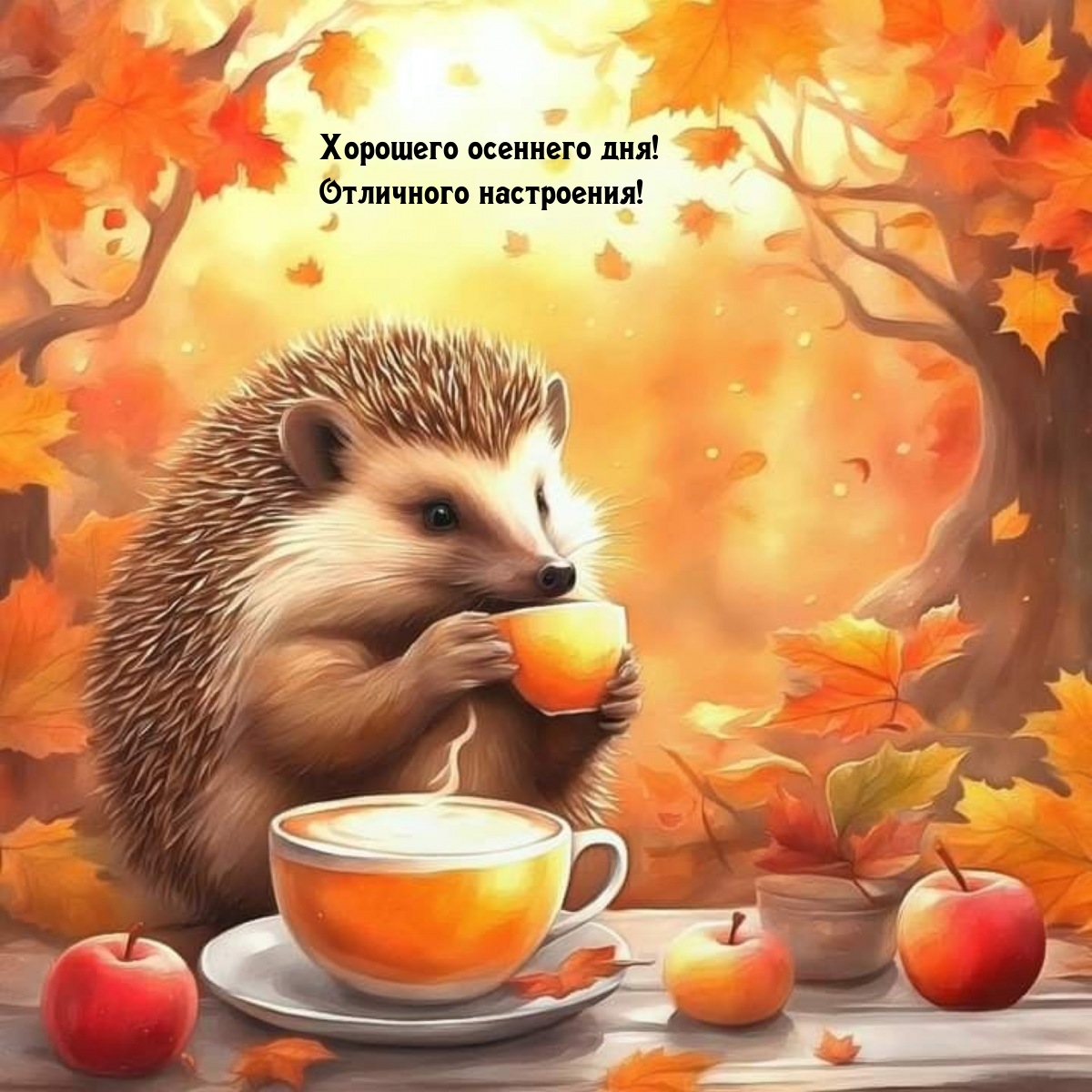 Хорошего осеннего дня! Отличного настроения!