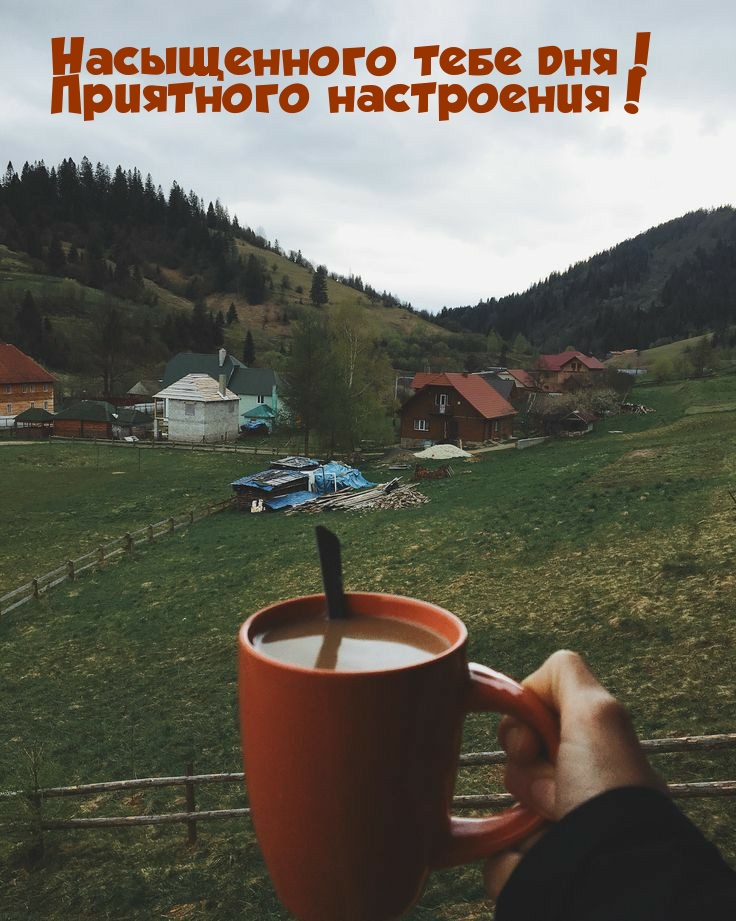 Насыщенного тебе дня! Приятного настроения!