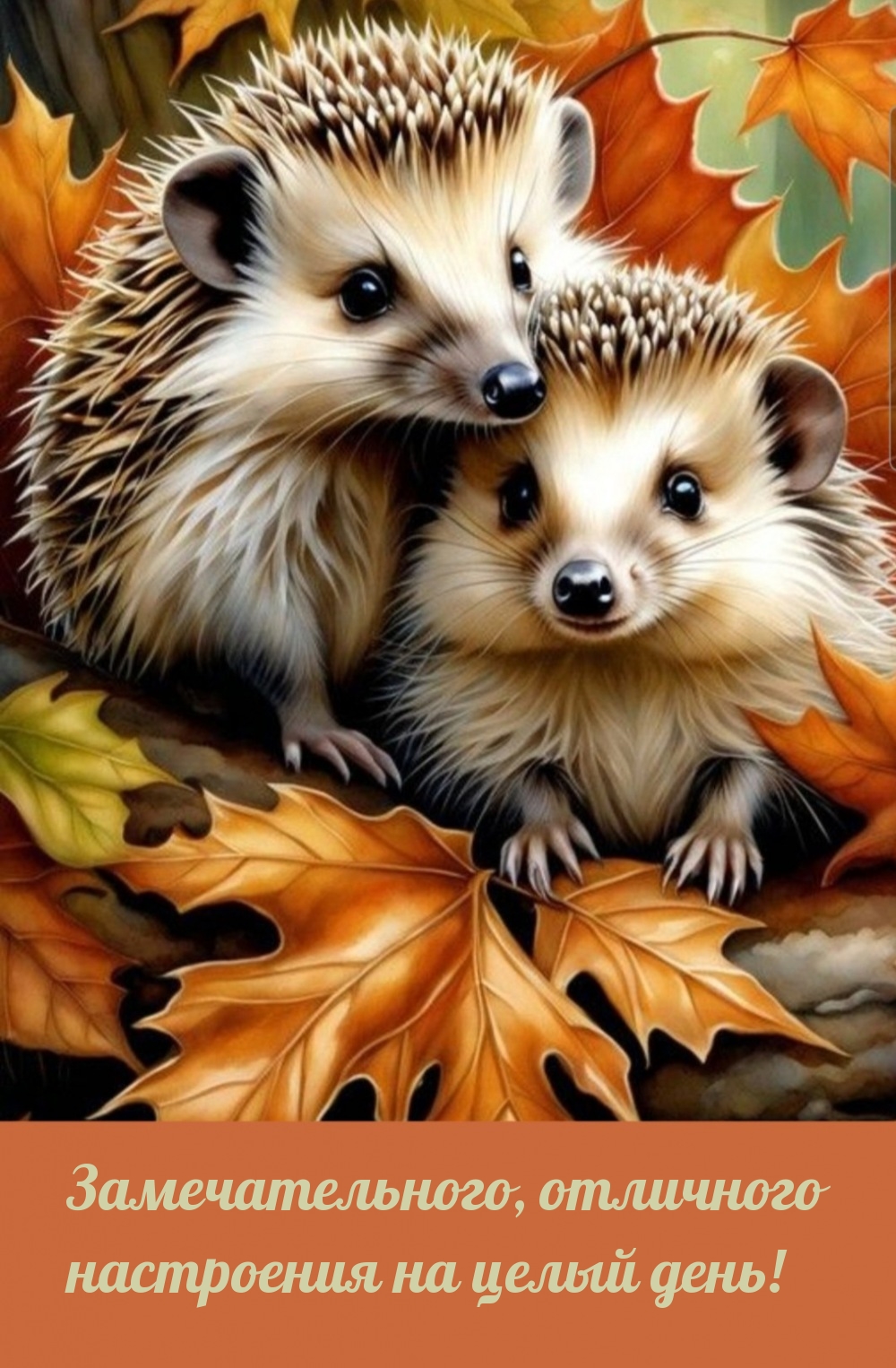 Замечательного, отличного настроения на целый день! 