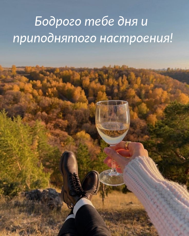 Бодрого тебе дня и приподнятого настроения!