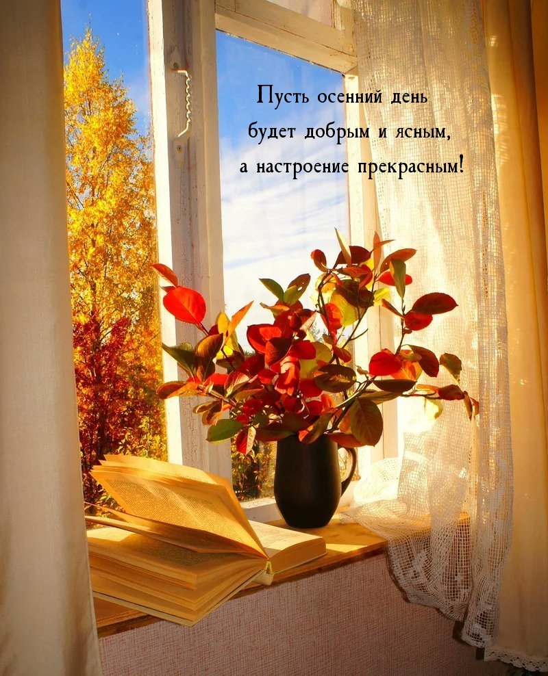 Пусть осенний день будет добрым и ясным, а настроение прекрасным!