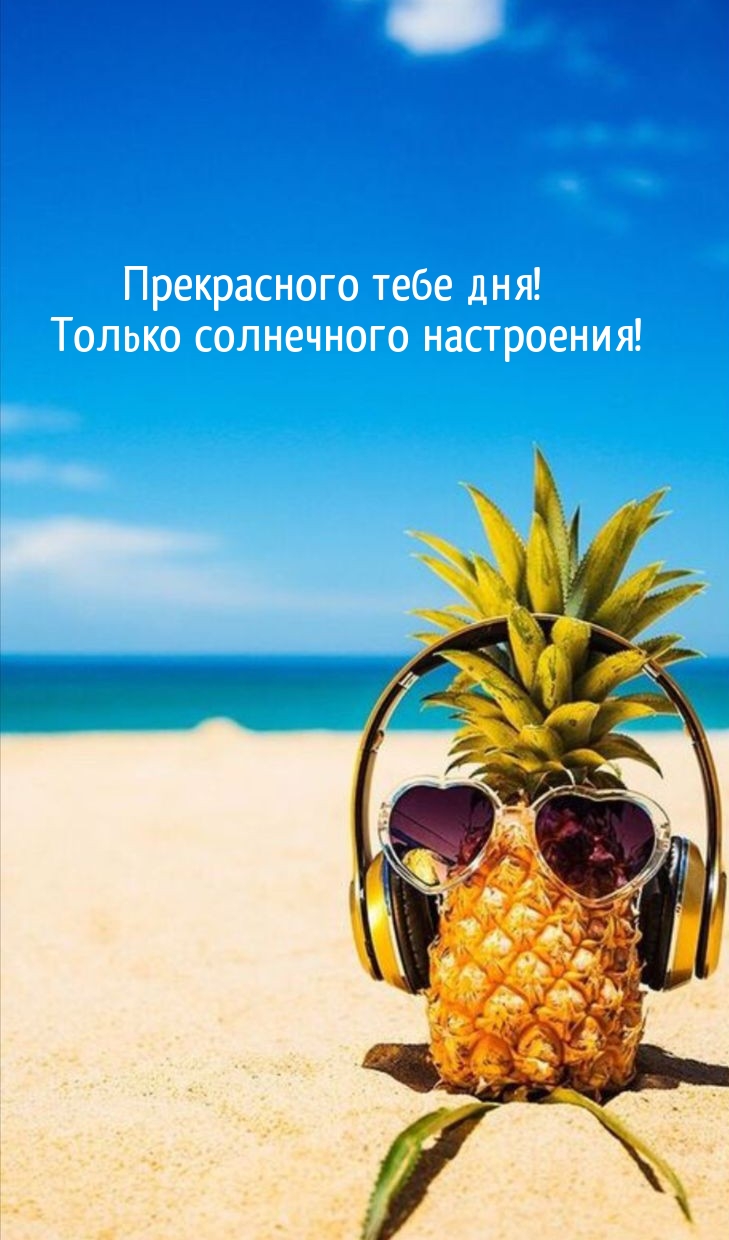 Прекрасного тебе дня! Только солнечного настроения!
