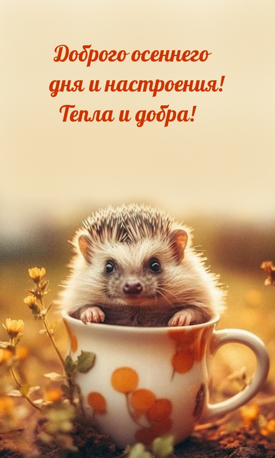 Доброго осеннего дня и настроения! Тепла и добра!