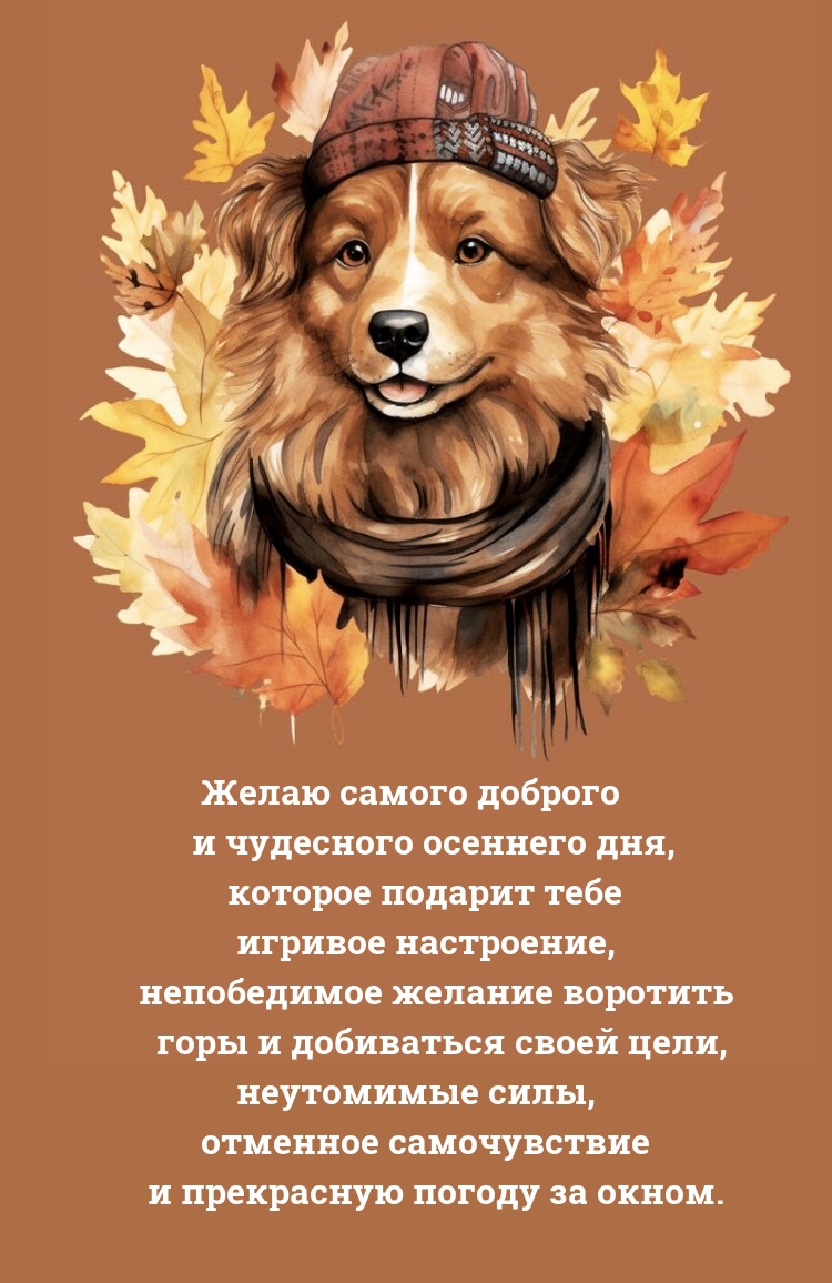 Желаю самого доброго и чудесного осеннего дня