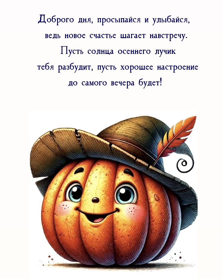 Доброго дня, просыпайся и улыбайся 