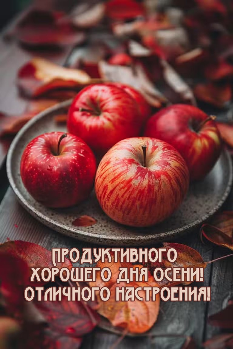 Продуктивного хорошего дня осени! Отличного настроения!