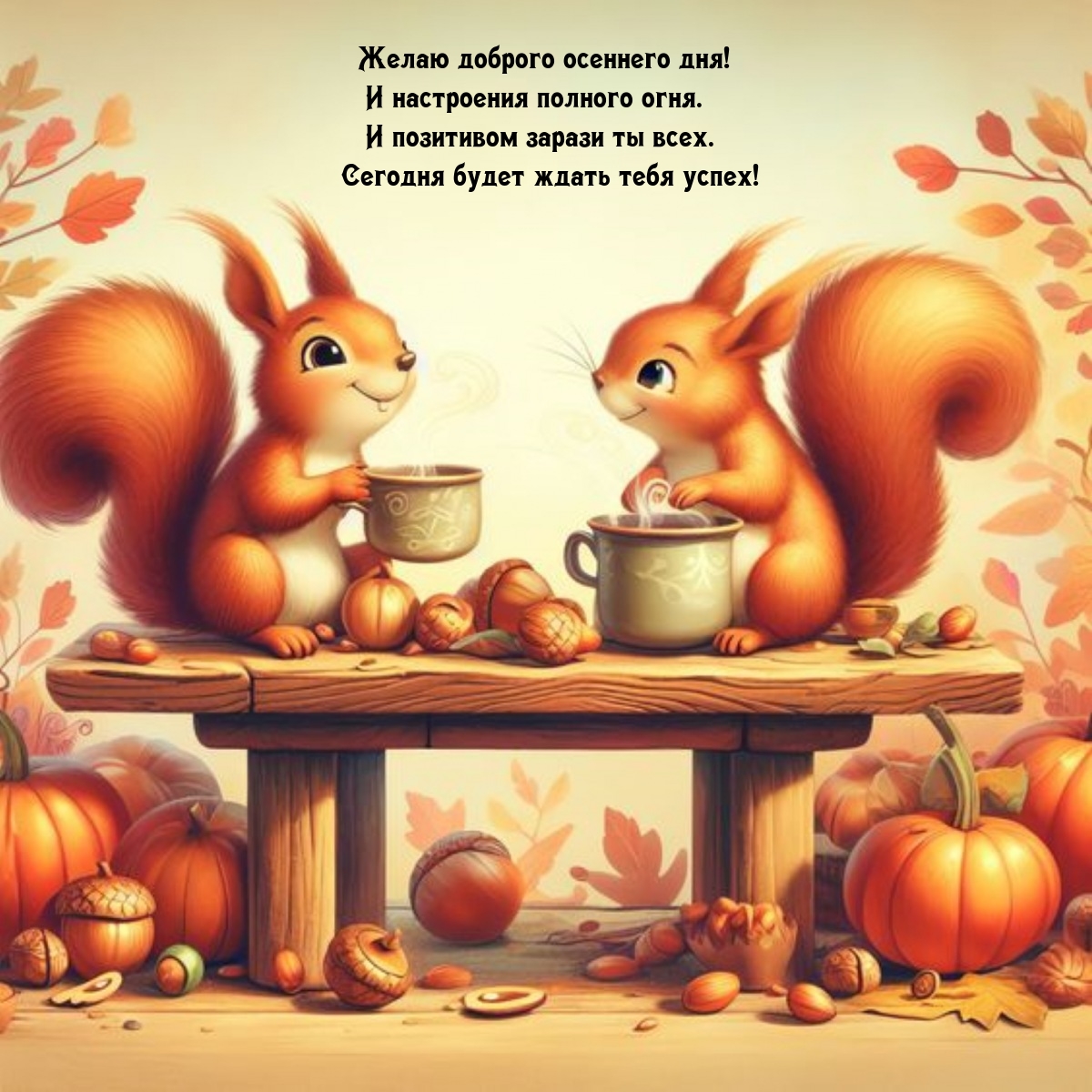 Желаю доброго осеннего дня! И настроения полного огня.