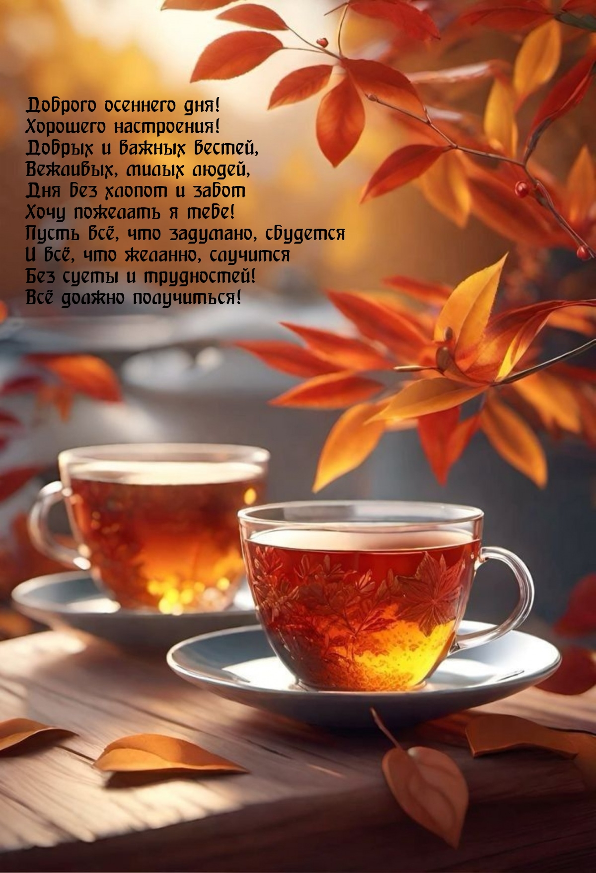 Доброго осеннего дня! Хорошего настроения!
