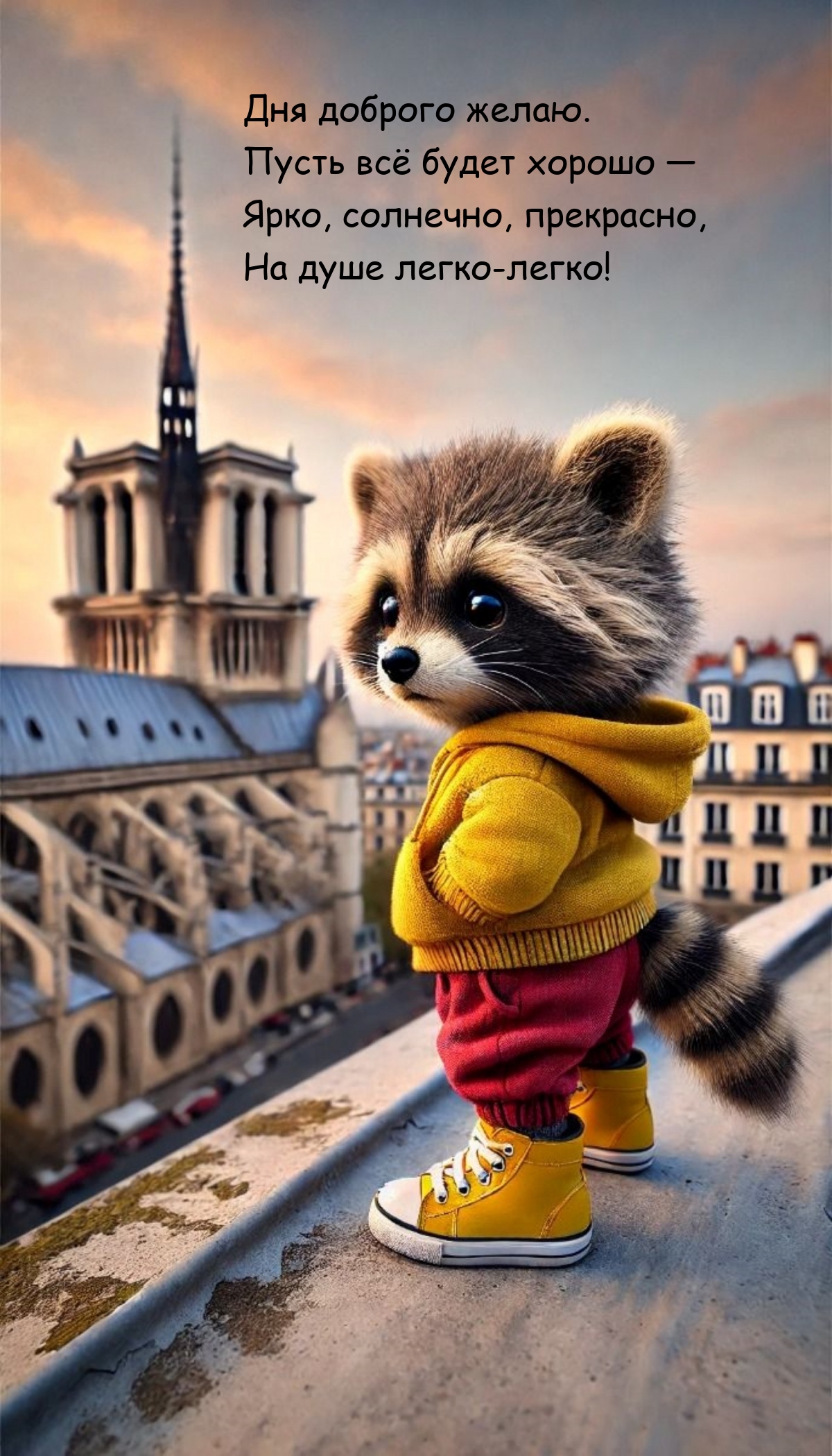 Дня доброго желаю. Пусть всё будет хорошо — ярко, солнечно