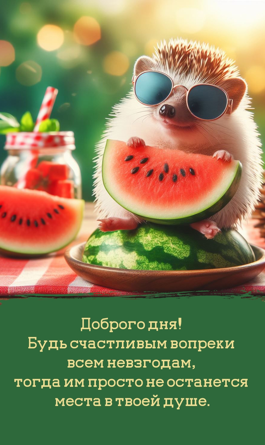 Доброго дня! Будь счастливым вопреки всем невзгодам