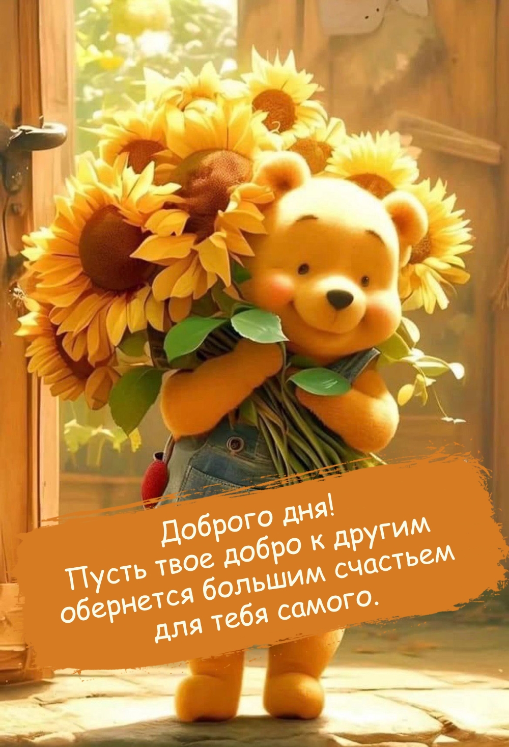 Пусть твое добро к другим обернется большим счастьем для тебя самого.