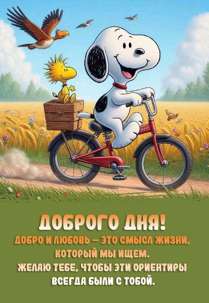 Доброго дня! Добро и любовь – это смысл жизни, который мы ищем. 