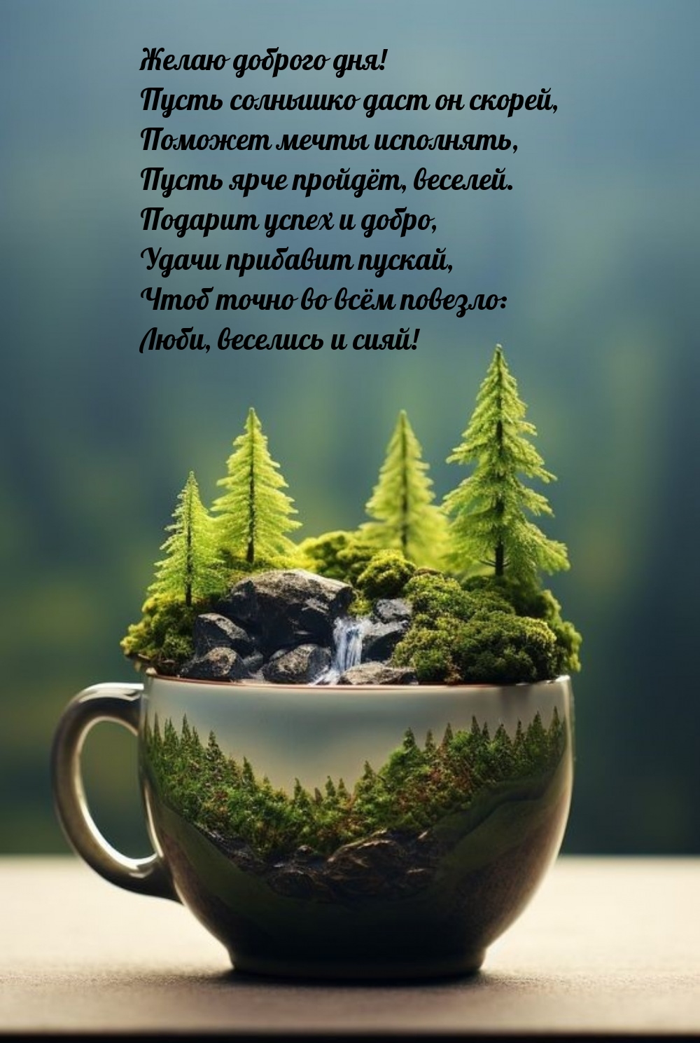 Желаю доброго дня! Пусть солнышко даст он скорей