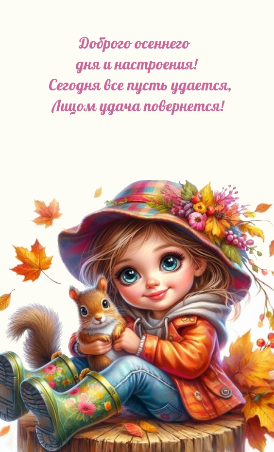 Доброго осеннего дня и настроения! Сегодня все пусть удается