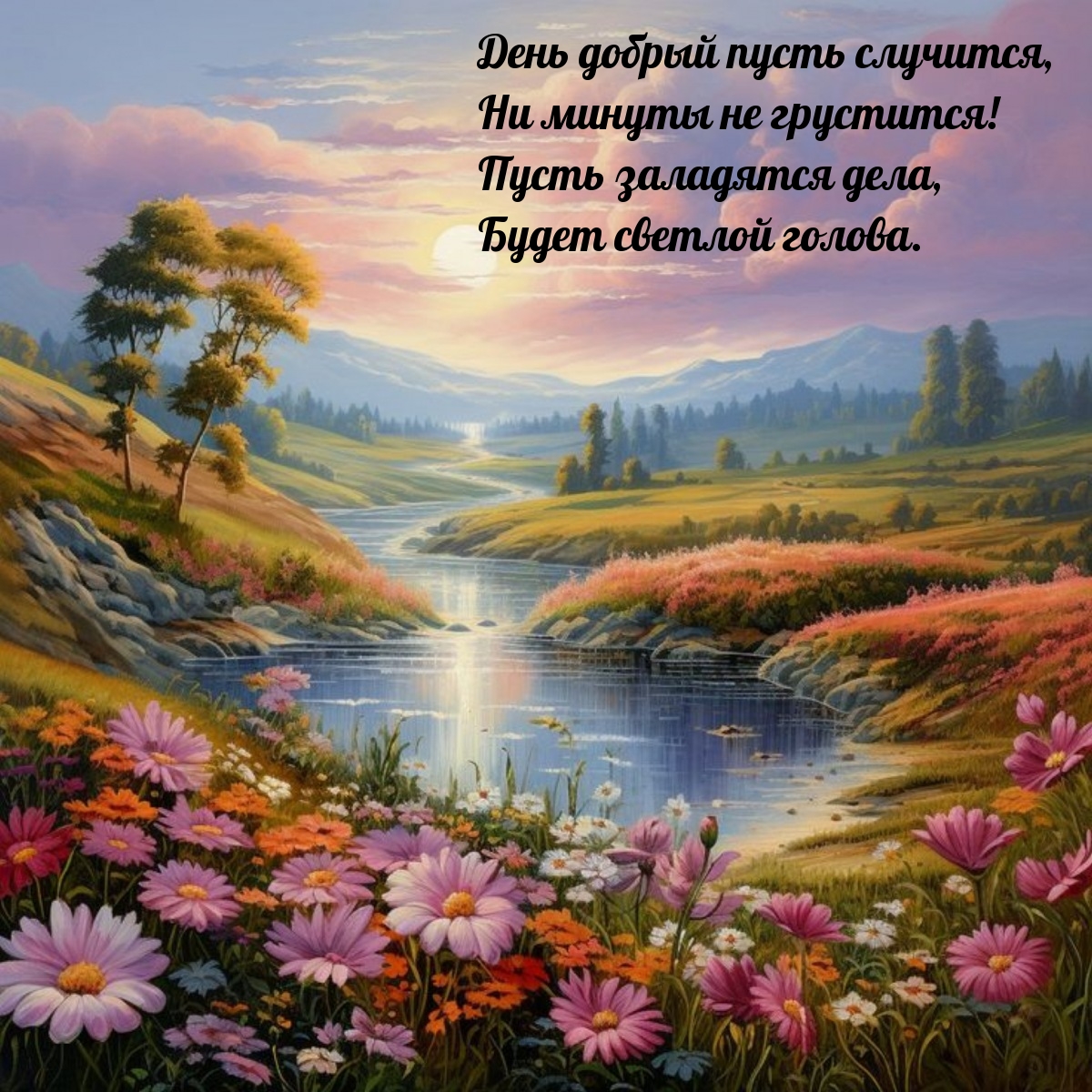 День добрый пусть случится, ни минуты не грустится!