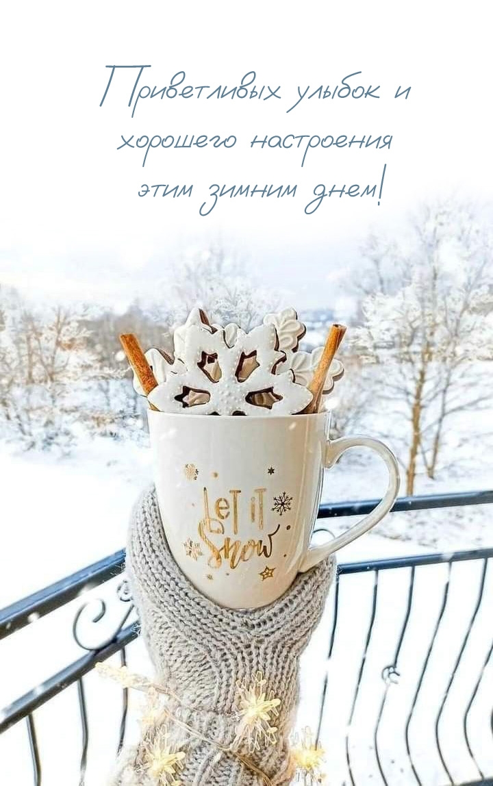 Приветливых улыбок и хорошего настроения этим зимним днем!