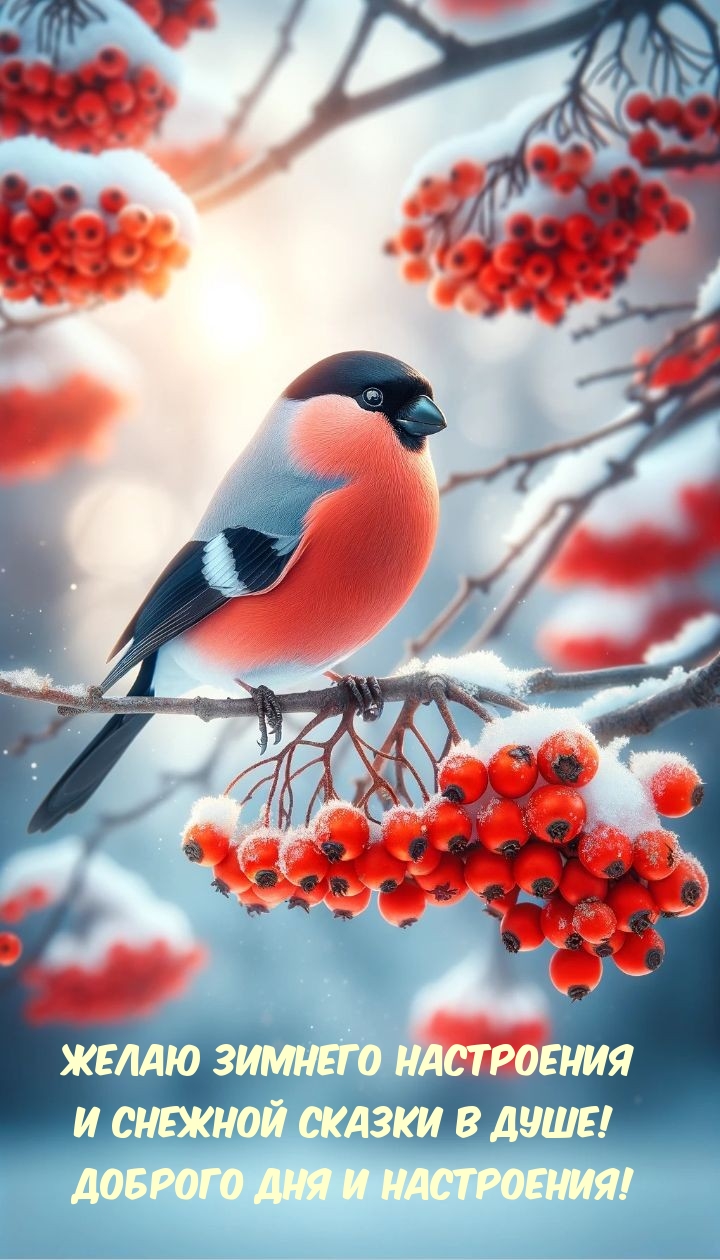 Желаю зимнего настроения и снежной сказки в душе! 