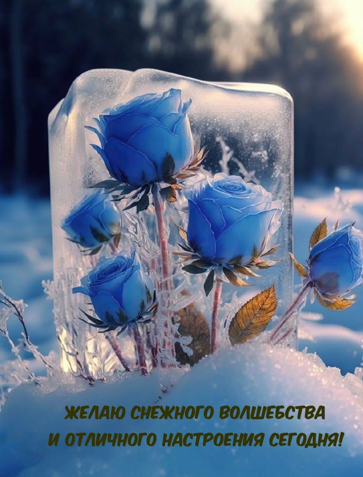 Желаю снежного волшебства и отличного настроения сегодня!