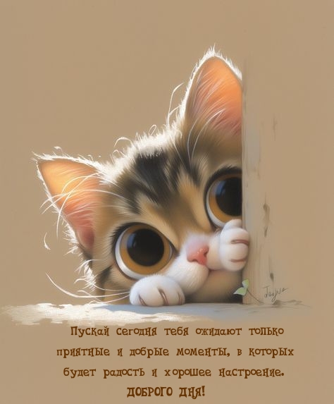 Пускай сегодня тебя ожидают только приятные и добрые моменты