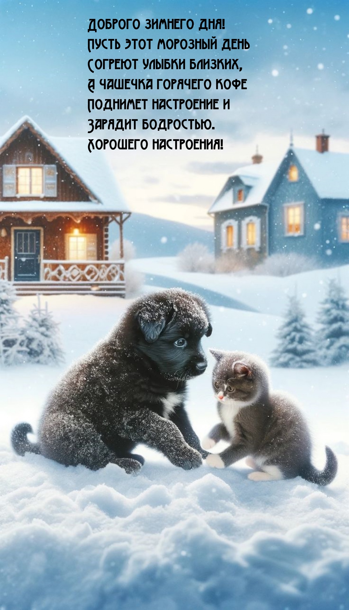 Доброго зимнего дня! Пусть морозный день согреют улыбки близких