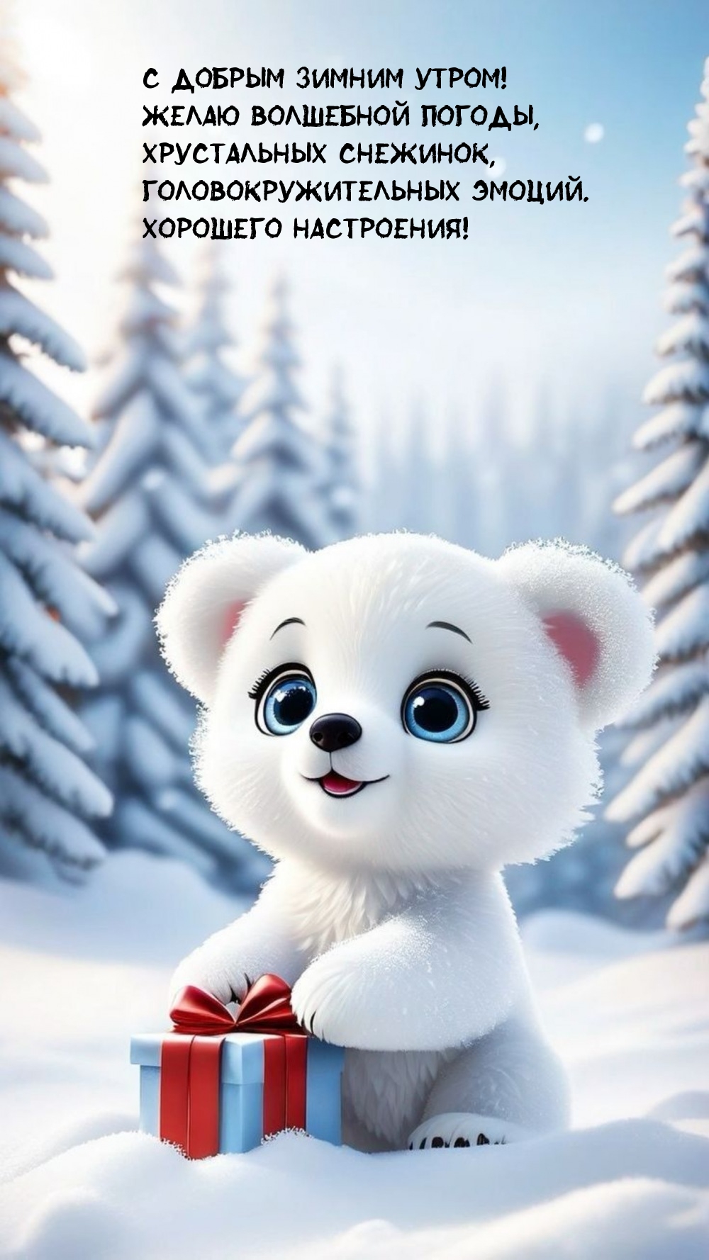 С добрым зимним утром! Желаю волшебной погоды