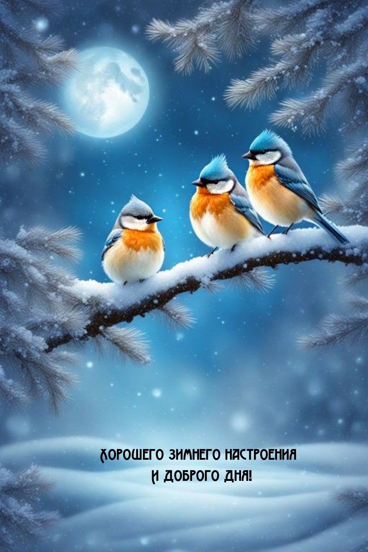 Хорошего зимнего настроения и доброго дня!