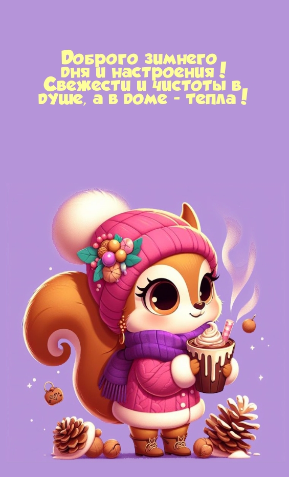 Доброго зимнего дня и настроения! Свежести и чистоты